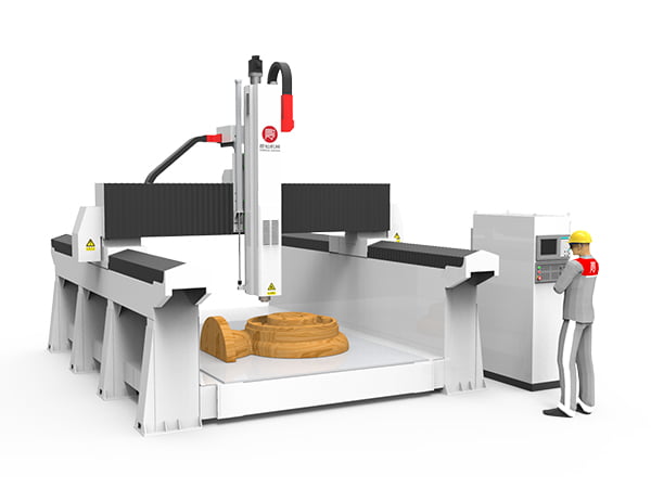 SF Series High-Torque Gantry Mold Machining Center for Precision Non-Metal Mold Making