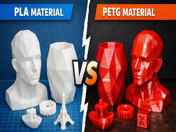 PLA vs PETG: Which 3D Printing Material is Best for Your Project?