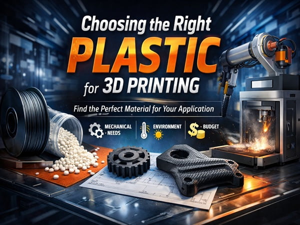 A variety of 3D printed plastic parts