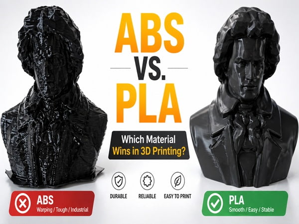 ABS vs PLA: A Practical Guide to Choosing the Right Plastic for 3D Printing?