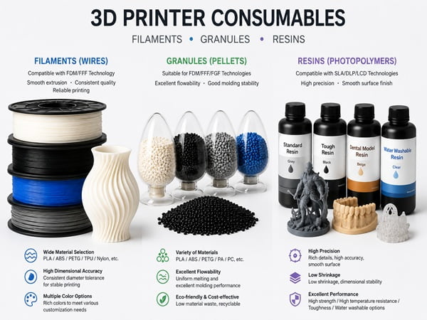 Understanding 3D Printer Plastic Materials: From Basic Plastics to Industrial Applications?